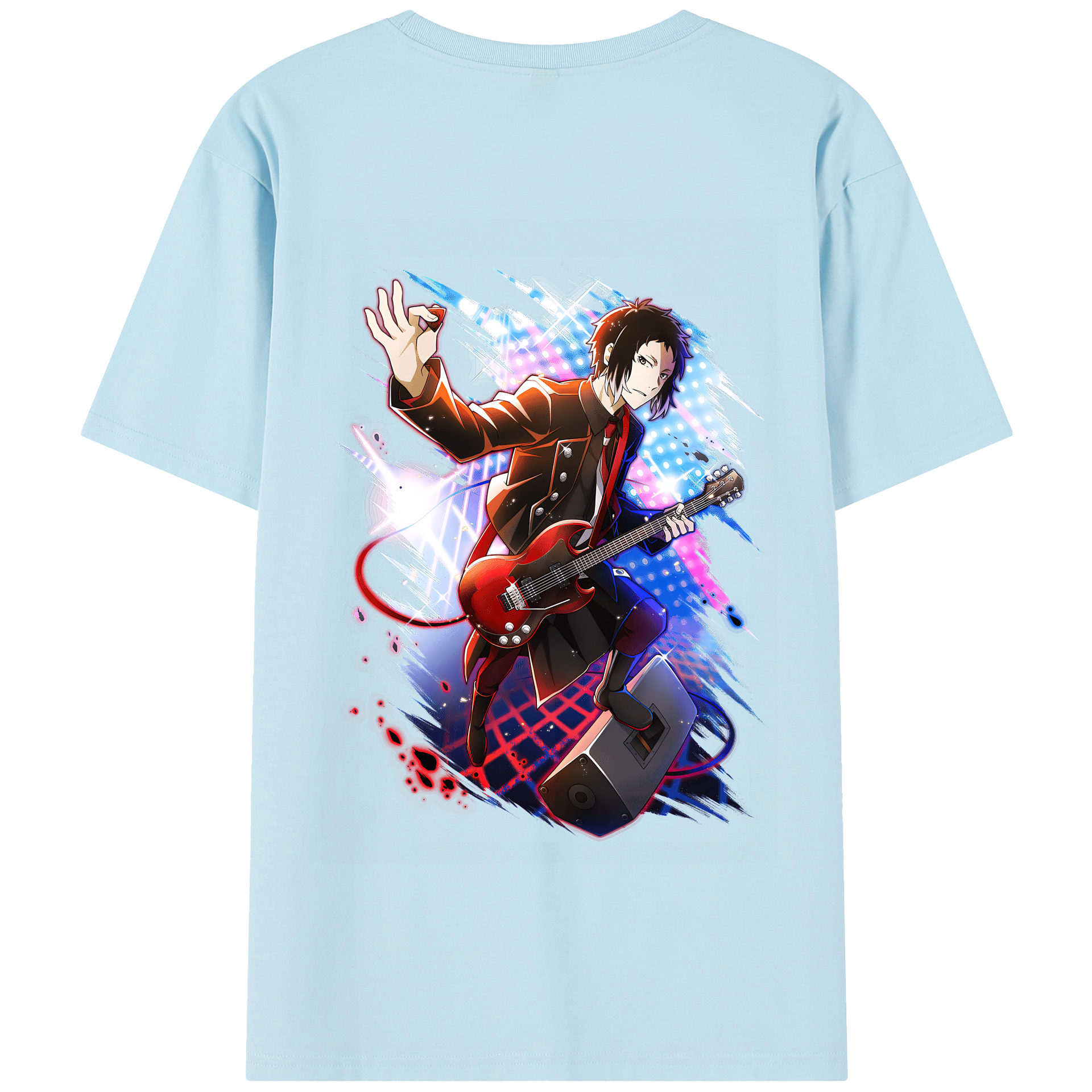 （画像用） 文豪ストレイドッグス Bungo Stray Dogs 綿100％半袖Tシャツ（背面プリント）